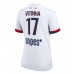 Maillot de foot Paris Saint-Germain Vitinha #17 Extérieur vêtements Femmes 2025-26 Manches Courtes
